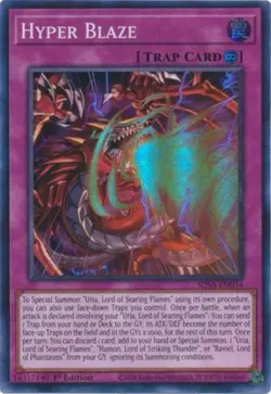 Hyper Blaze - SDSA-EN034 - Super Rare - 1st Edition Near Mint Yugioh Card - Image 1