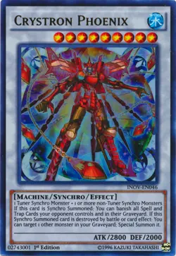 Crystron Phoenix - INOV-EN046 - Ultra Rare - 1st Edition Near Mint Yugioh Card - Image 1