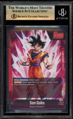 Dragon Ball Super DBS Son Goku Premium Card Leaders Promo FS01-101 BGS 10 - Image 2