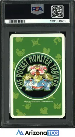Pokemon 1996 Slowpoke 079 7 Of Hearts Pokemon Green Playing Card Japanese PSA 9 - Image 2
