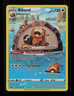 Bibarel GG25/GG70 Ultra Rare Crown Zenith: Galarian Gallery Pokemon Card - Image 1