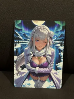 SET OF 32 R18+ UNCENSORED RE:ZERO CARDS (ASK FOR PHOTOS OF BACK OF CARDS - Image 1