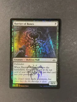 Barrier of Bones - Foil - Guilds of Ravnica - Magic the Gathering - MTG - Image 1
