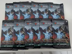 MTG The Lord of the Rings Set Booster Pack | LOT OF 12 Magic the Gathering - Image 1