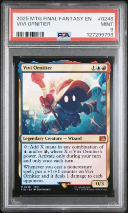 2025 MTG FINAL FANTASY #0248 VIVI ORNITIER PSA 9 - Image 1