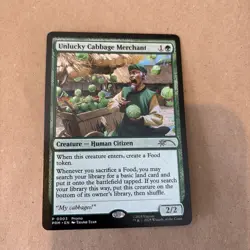 1 x Unlucky Cabbage Merchant - Standard Showdown Promo Unique & Misc. Promos MTG - Image 1