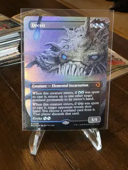 Deceit (Borderless) Lorwyn Eclipsed Foil Magic The Gathering. - Image 1