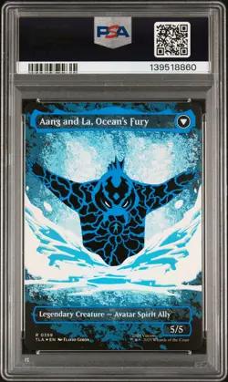 2025 MTG TLA EN #0359 AANG AND LA, OCEAN'S FURY/AANG, SWIFT SAVIOR PSA 10 - Image 2
