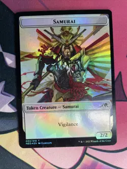 MTG: Goblin Shaman Token Samurai Token - Foil English Neon Dynasty - Image 2