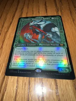 Magic: The Gathering Miscut/Misprint Vorinclex Monsterous Raider Kaldheim Foil - Image 1