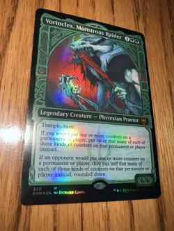 Magic: The Gathering Miscut/Misprint Vorinclex Monsterous Raider Kaldheim Foil - Image 2