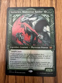 Magic: The Gathering Miscut/Misprint Vorinclex Monsterous Raider Kaldheim Foil - Image 3