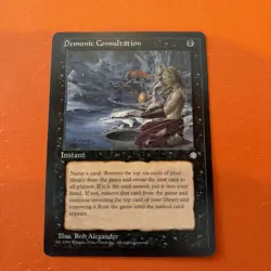 Demonic Consultation - Ice Age - Lightly Played close to NM | MTG - Image 1
