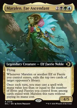 Maralen, Fae Ascendant-Lorwyn Eclipsed-Extended Art-Regular-376-NM - Image 1