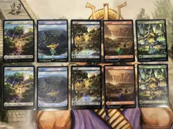 Final Fantasy Chocobo Track Stamped Foil Lands Set of 10 English Bundle - NM/M - Image 1