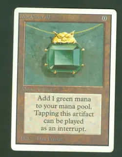 MOX EMERALD and WAR MAMMOTH 1993 UNLIMITED Magic the Gathering Moderate Play - Image 3