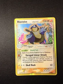 Pokemon TCG Blastoise (Delta Species) 2/100 Crystal Guardians Holo Rare LP - Image 1