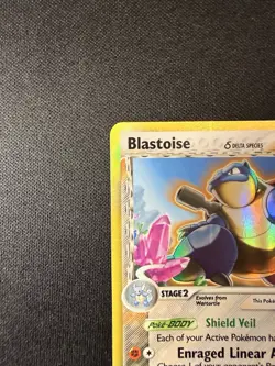Pokemon TCG Blastoise (Delta Species) 2/100 Crystal Guardians Holo Rare LP - Image 2