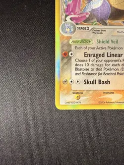 Pokemon TCG Blastoise (Delta Species) 2/100 Crystal Guardians Holo Rare LP - Image 4