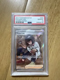 Pokemon TCG Cara Liss Full Art Ultra Rare Shining Fates 067/072 PSA 10 - Image 1