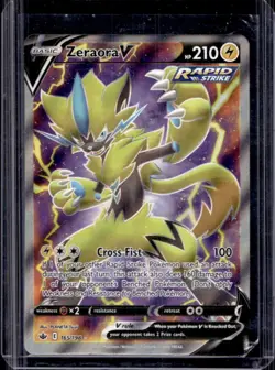 2021 Pokemon SWSH Chilling Reign Zeraora V #165/198 - Image 1