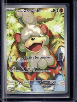 2024 Pokemon Twilight Masquerade Hisuian Growlithe #181/167 - Image 1