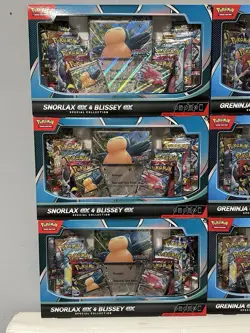 🔥6x Pokemon TCG ( 3x ) Snorlax & Blissey Ex + ( 3x ) Greninja Kingdra Ex Box 🔥 - Image 2