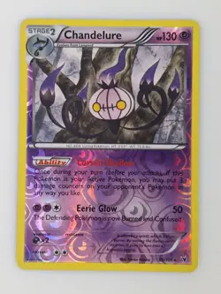 Chandelure Rare Reverse Holo Noble Victories 60/101 Pokemon TCG 2011 Lampent - Image 1