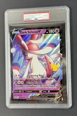 PSA 10 *JUMBO* Dark Sylveon V 2021 Pokemon SWSH BSP #134 Celebrations Collection - Image 2