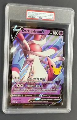 PSA 10 *JUMBO* Dark Sylveon V 2021 Pokemon SWSH BSP #134 Celebrations Collection - Image 3