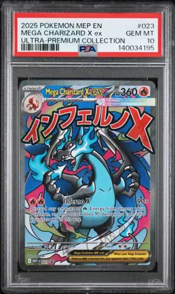 2025 Pokemon Mega Charizard X ex Mega Evolution UPC Promo #023 PSA 10 GEM MINT D - Image 1