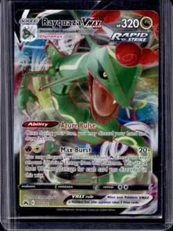 2023 Pokemon SWSH Crown Zenith Rayquaza VMAX #101/159 - Image 1