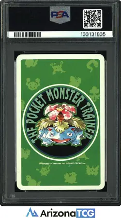 Pokemon 1996 Gym Leaders Joker Pokemon Green Playing Cards Japanese PSA 5 - Image 2