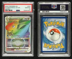 Rainbow - Dragonite VSTAR Pokemon Sword & Shield Pokemon Go PSA 10 GEM MT - Image 3