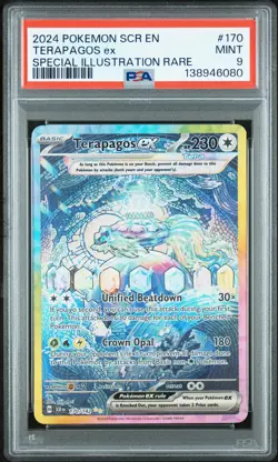 Terapagos EX 170/142 Special Illustration Rare Pokemon PSA 9 *080 - Image 1
