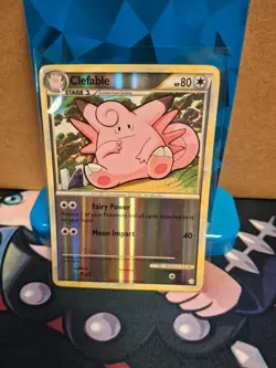 Pokemon TCG Clefable (HeartGold SoulSilver HGSS 3/123) Reverse Holo LP - Image 1