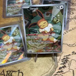Pokemon Eevee SVP 173 Prismatic Evolutions ETB Full Art Promo NM Condition - Image 3