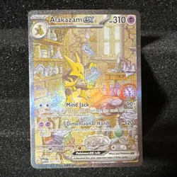 Pokemon Alakazam ex 201/165 Scarlet & Violet 151 Special Illustration Rare EX - Image 1
