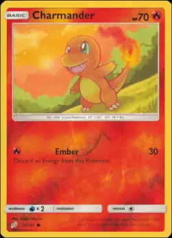 Pokemon - Charmander (12) #12/181 - SM - Team Up Reverse Holo - Image 1