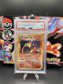 1997 POKEMON JPN ROCKET #6 DARK CHARIZARD-HOLO PSA 9 - Image 1