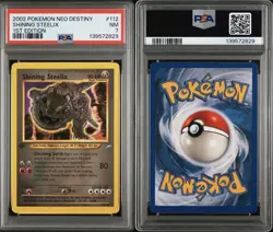PSA 7 *NEW CERT* 2002 POKEMON NEO DESTINY 1ST ED #112 SHINING STEELIX - Image 3