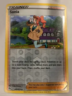 Sonia 065/073 - Champion's Path Pokemon Reverse Holo Foil Nice! - Image 1