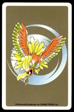 Wooper Queen of Clubs Ho-Oh Poker Deck Pokemon Japanese ~ HP Stained - Image 2