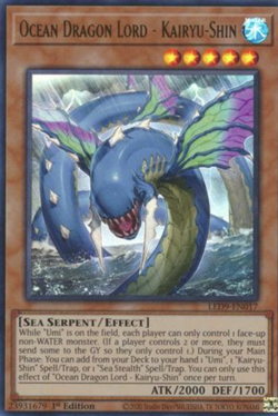 1X NM Ocean Dragon Lord - Kairyu-Shin - LED9-EN017 - Ultra Rare 1st - yugioh tcg - Image 1