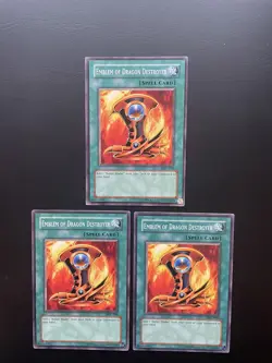 Yugioh Emblem Of Dragon Destroyer MFC-090 Common Unlimited Edition LP/MP X3 - Image 1