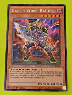 Yu-Gi-Oh Kaiser Vorse Raider 1st Edition Secret Rare MVP1-ENS02 Nm - Image 1