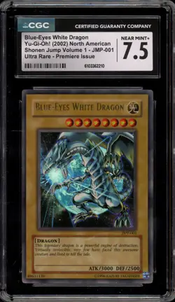 Yu-Gi-Oh! Blue-Eyes White Dragon Shonen Jump Vol. 1 Ultra Rare JPM-001 CGC 7.5 - Image 1