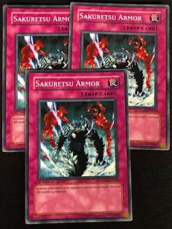 Yugioh Sakuretsu Armor SD10-EN033 1st Common X3 (NM) - Image 1