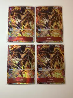 Sabo OP05-007 Illustration Box Vol. 5 Promo 4 Card Play Set Lot One Piece - Image 1