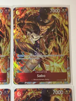 Sabo OP05-007 Illustration Box Vol. 5 Promo 4 Card Play Set Lot One Piece - Image 3